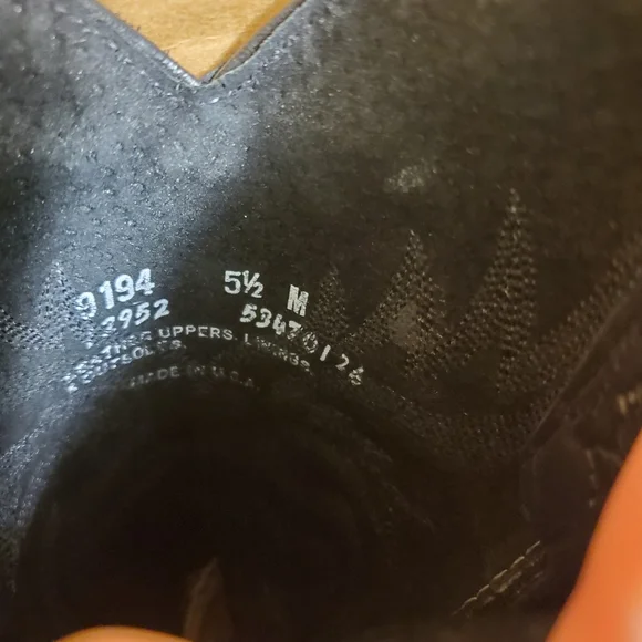 🤩New with tags Rare vintage genuine leather abilene black boots size 5.5 M - Picture 12 of 15